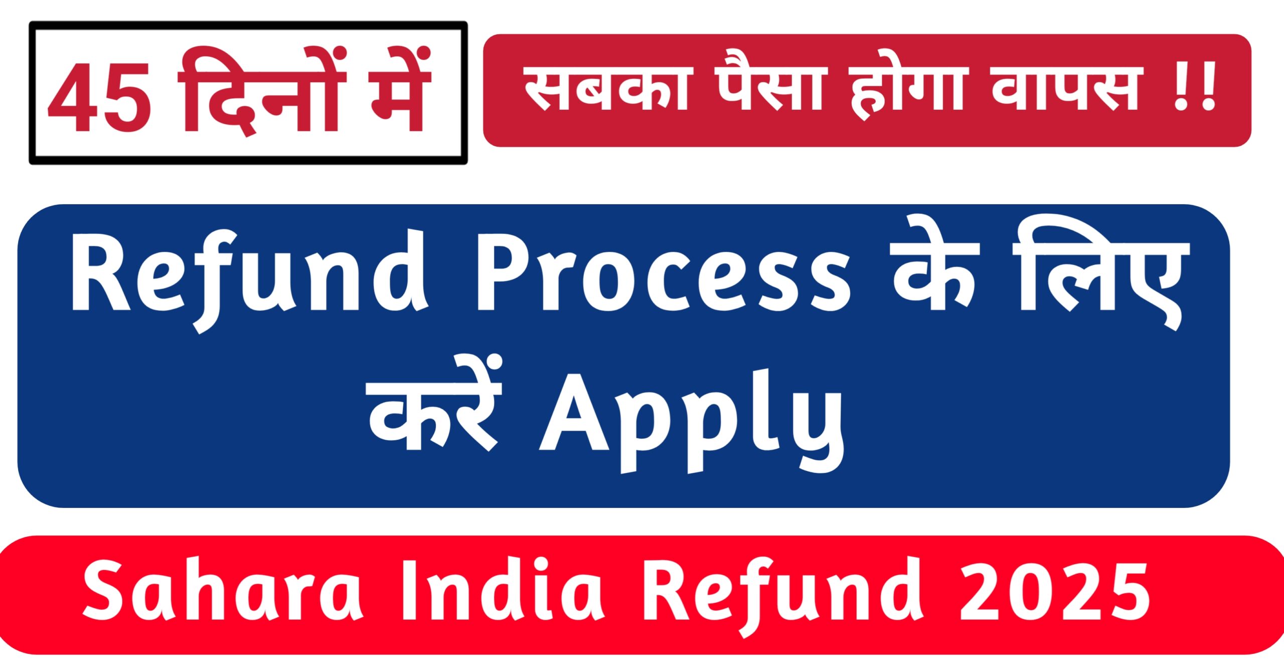 Sahara India Refund 2025
